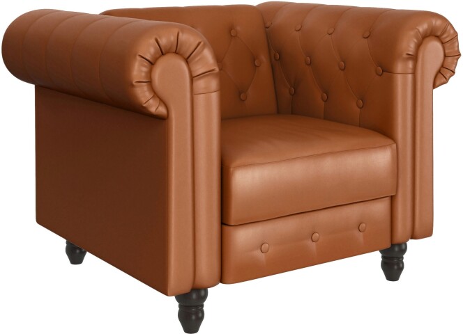 Loungesessel >Firenze< Relaxfunktion, Braun - 111x83x87cm (BxHxT)