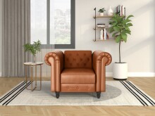 Loungesessel >Firenze< Relaxfunktion, Braun -...