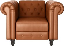 Loungesessel >Firenze< Relaxfunktion, Braun - 111x83x87cm (BxHxT)