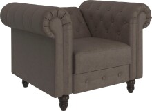 Loungesessel >Firenze< Relaxfunktion, Mikrofaser braun - 111x83x87 (BxHxT)