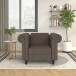 Loungesessel >Firenze< Relaxfunktion, Mikrofaser braun - 111x83x87 (BxHxT)