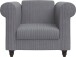 Loungesessel >Firenze II< Relaxfunktion, in Grau, Cord - 111x83x87cm (BxHxT)