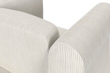 Loungesessel >Firenze II< Relaxfunktion, Cord creme-weiß - 111x83x87cm (BxHxT)
