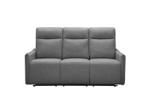 3-Sitzer >Lübeck< Relaxfunktion, in Grau, Stoff - 180x120x86cm (BxHxT)