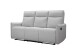 3-Sitzer >Lübeck< Relaxfunktion, in silber, Stoff - 180x120x86cm (BxHxT)
