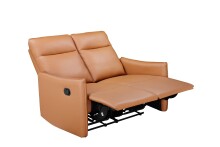 2-Sitzer >Lübeck< Relaxfunktion, Braun, Polyurethan - 127x120x86cm (BxHxT)