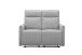 2-Sitzer >Lübeck< Relaxfunktion, in silber, Stoff - 127x120x86cm (BxHxT)