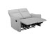 2-Sitzer >Lübeck< Relaxfunktion, in silber, Stoff - 127x120x86cm (BxHxT)