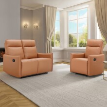 Relaxsessel >Lübeck< Relaxfunktion, Braun, Polyurethan - 71x102x86cm (BxHxT)