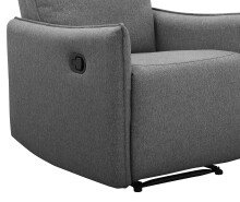 Relaxsessel >Lübeck< Relaxfunktion, Anthrazit, Stoff - 71x102x86cm (BxHxT)