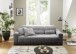 Big-Sofa >Maggy< Sitztiefe/Kopfteilverstellung, Curio hellgrau - 242x110x121cm (BxHxT)