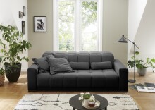 Big-Sofa >Maggy< inkl. Verstellungen, Curio dunkelgrau - 242x110x121cm (BxHxT)