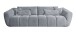 Big-Sofa >Andrew< Bezug Onega grau - 280x82x115cm (BxHxT)