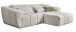 Polstergarnitur >Andrew< Bezug Vibe creme - 280x82x193cm (BxHxT)
