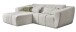 Polstergarnitur >Andrew< Bezug Vibe creme - 280x82x193cm (BxHxT)