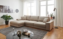 Polsterecke >Anselm< in beigebraun, Vega - 323x90x177cm (BxHxT)