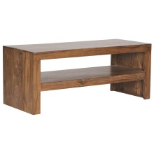 Sheesham Massiv Couchtisch MUMBAI 110cm Massivholz TV &/ Wohnzimmer