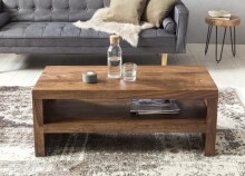 Sheesham Massiv Couchtisch MUMBAI 110cm Massivholz TV &/ Wohnzimmer