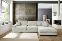 Polsterecke >Anselm< in creme, Onega - 323x90x177cm...