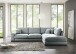 Polsterecke >Anselm< in mint, Cord Lincoln - 333x90x223cm (BxHxT)