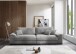 Big-Sofa >Anselm< in hellgrau, Cord Lincoln - 288x90x106cm (BxHxT)