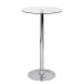 Stehtisch >SPM3.054< in Silber / Klarglas - 105x60 (HxD)