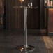 Stehtisch >SPM3.054< in Silber / Klarglas - 105x60 (HxD)