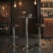 Stehtisch >SPM3.054< in Silber / Klarglas - 105x60 (HxD)