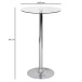 Stehtisch >SPM3.054< in Silber / Klarglas - 105x60 (HxD)