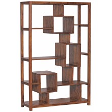 Bücherregal >WL1.207< in Braun Sheesham,...