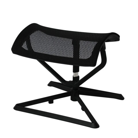 Fußhocker >OTTOMANN< in Schwarz, Stoff - 43x46x33cm (BxHxT)