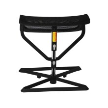 Fußhocker >OTTOMANN< in Schwarz, Stoff - 43x46x33cm (BxHxT)