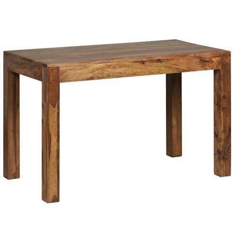 Esstisch >MUMBAI< in Braun, Massivholz Sheesham - 120x76x60cm (BxHxT)
