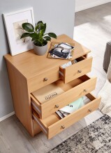 Kommode >WL1.338< in Buche Dekor - 60x70x35cm (BxHxT)