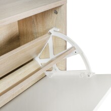 Kompaktgarderobe >SALERNO< in sonoma Eiche Dekor / weiss - 80x180x27cm (BxHxT)