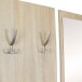 Kompaktgarderobe >SALERNO< in sonoma Eiche Dekor / weiss - 80x180x27cm (BxHxT)