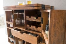 Barschrank >WL1.735< in Sheesham - 64x91x50 (BxHxT)