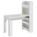Kinderschreibtisch >WL6.388< mit Regal, in Weiß - 90x110x50cm (BxHxT)