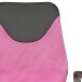 Bürostuhl >TERNI< in Rosa, Stoff - 60x101x60cm (BxHxT)