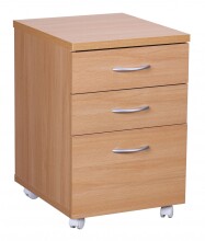 Rollcontainer >OTTAWA< in Buche Dekor - 40x60x45cm (BxHxT)