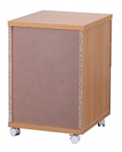 Rollcontainer >OTTAWA< in Buche Dekor - 40x60x45cm (BxHxT)