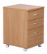 Rollcontainer >OTTAWA< in Buche Dekor - 40x60x45cm (BxHxT)