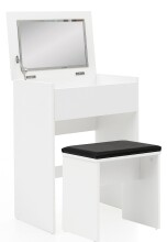 Schminktisch >WL5.730< in Weiß - 40x60x81x60cm (LxBxHxT)