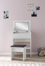 Schminktisch >WL5.730< in Weiß - 40x60x81x60cm (LxBxHxT)