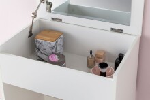 Schminktisch >WL5.730< in Weiß - 40x60x81x60cm (LxBxHxT)