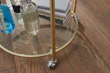 Servierwagen >WL5.792< in Goldfarbig - 75x57 (HxD)