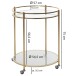 Servierwagen >WL5.792< in Goldfarbig - 75x57 (HxD)