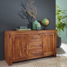 Sideboard >WL1.201< in Sheesham - 118x70x40 (BxHxT)