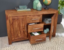 Sideboard >WL1.201< in Sheesham - 118x70x40 (BxHxT)