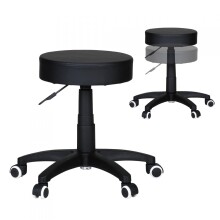 Sitzhocker >SPM1.036< in Schwarz - 55x50cm (HxD)